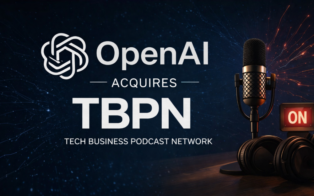 OpenAI 收购硅谷科技访谈节目TBPN　从“做AI”走向“讲AI”的关键一步