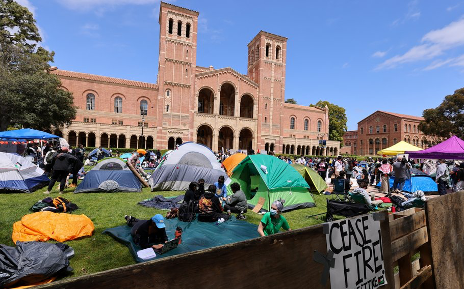 紐約警察結束哥倫比亞大學抗議活動 加州大學洛杉矶分校爆發暴力事件
