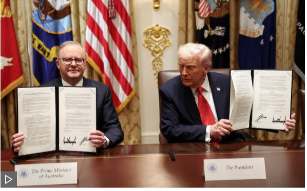 降低稀土依賴 美澳簽關鍵礦產協議