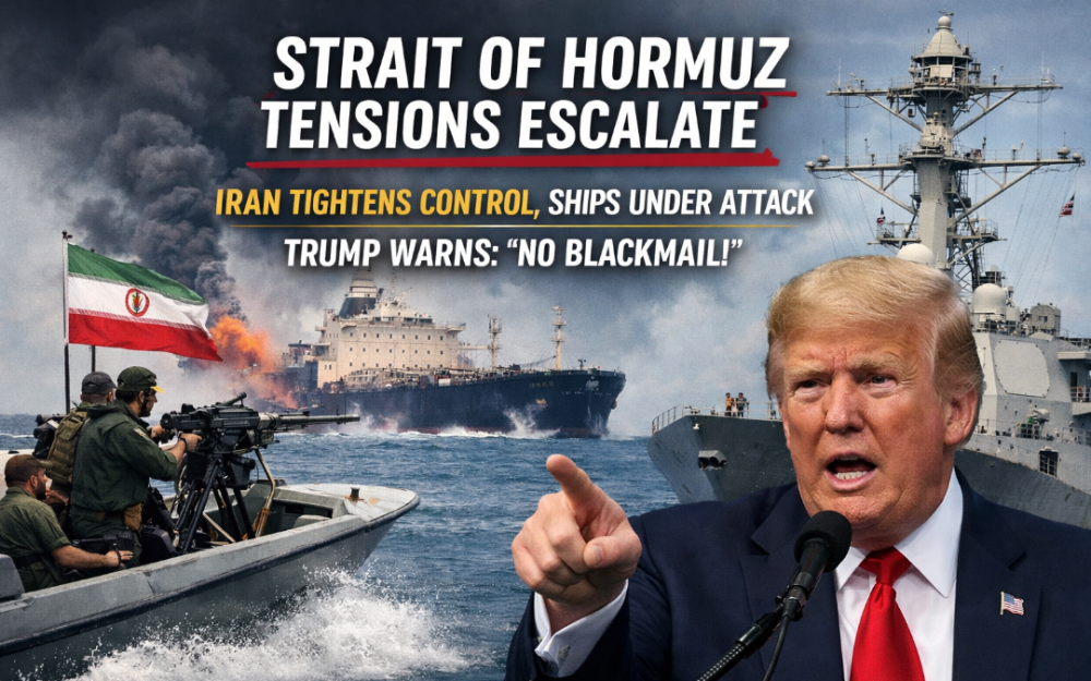 霍爾木茲海峽再陷緊張局勢　伊朗加強軍事控制  商船遇襲　特朗普警告“不得訛詐”