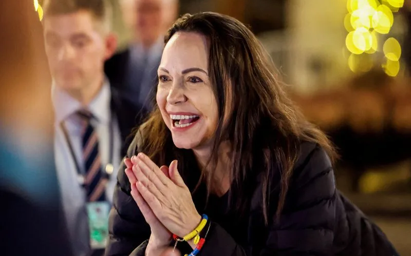 錯過諾貝爾和平獎頒獎典禮 委內瑞拉反對派領袖馬查多深夜現身奧斯陸　呼籲全球爲自由而戰