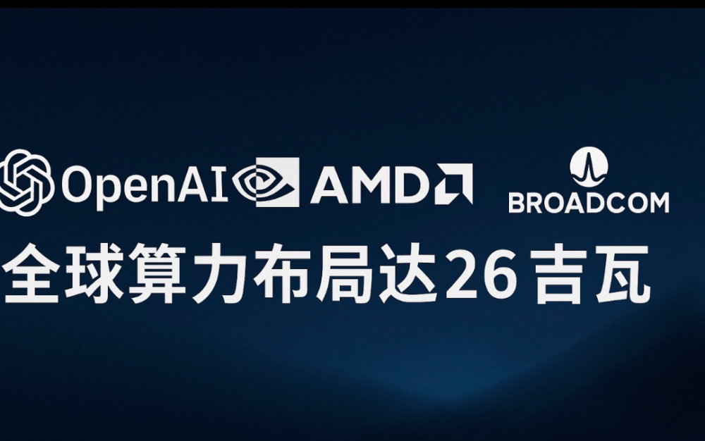 OpenAI攜手NVIDIA、AMD、Broadcom　全球算力布局達26吉瓦