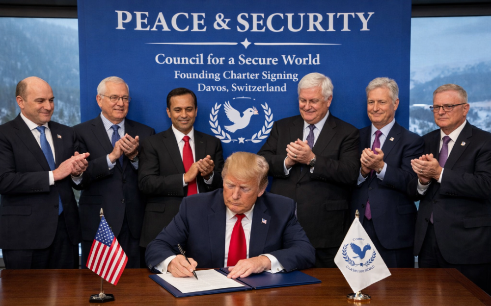 川普「和平理事会」正式成立　达沃斯签署创始宪章