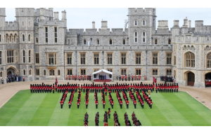 查爾斯國王在溫莎城堡舉行盛大儀式歡迎美國總統特朗普來訪