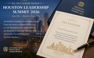 邀請出席「2026休斯頓領導力峰會」並發表主旨演講