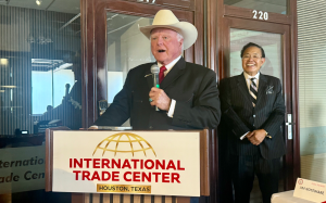 德州農業廳長 Sid Miller 出席休斯頓國際貿易中心精英俱樂部活動
