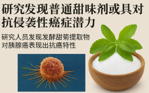 日本研究發現“發酵甜菊素”可對抗胰腺癌細胞 家常甜味劑或成抗癌新利器