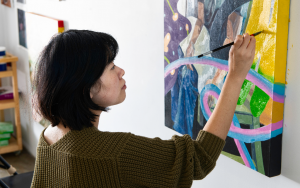 華裔藝術家王子平，在Archway Gallery年度評審展 拔得頭籌