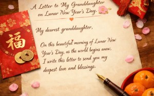 大年初一給孫女兒之信