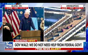 明尼蘇達州州長沃爾茲下令國民警衛隊進入戒備狀態