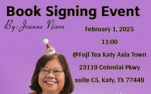 華人作家Joanne Nixon新書簽名會  2月1日在Katy Asian Town登場